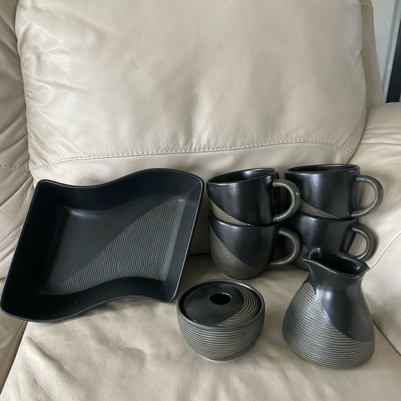Pfaltzgraff Night Swirl Ceramic Set - Picture 1 of 14
